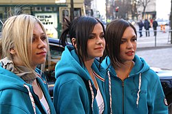 Serebro Helsingissä Eurovisionin aikaan vuonna 2007.