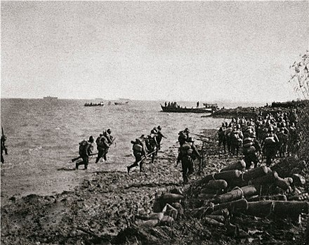 Japanese landing near Shanghai, November 1937