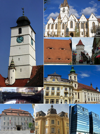 <span class="mw-page-title-main">Sibiu</span> City in Romania