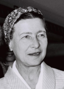 Simone de Beauvoir, philosophe féministe et existentialiste française.