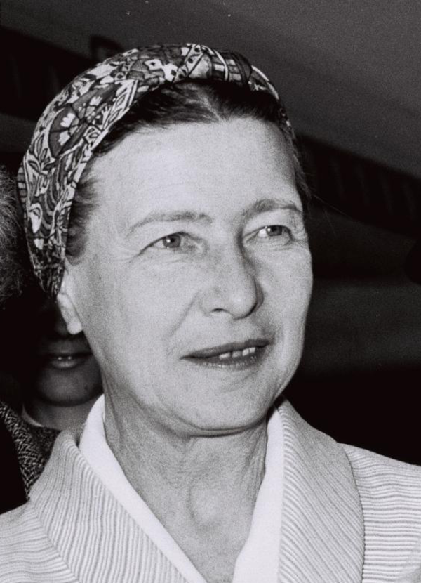 Photo Simone de Beauvoir via Wikidata