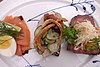 For a hearty and traditional Danish lunch, try out the delicious ''Smørrebrød'' open-faced sandwiches