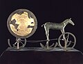 Солнечная повозка, XVIII—XVII вв. до н. э., бронза, золото