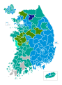 2000년 16대 총선 지역구 결과