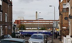 St. George's Hospital, Tooting, from Nutwell St. - geograph.org.uk - 1019781.jpg