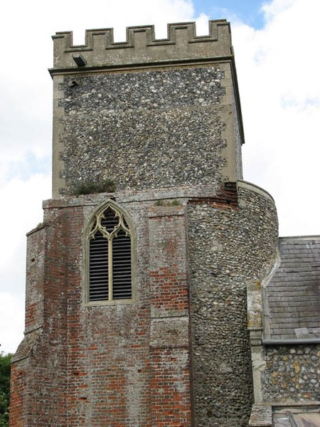 File:St Mary's church - the square round tower - geograph.org.uk - 1401997.jpg