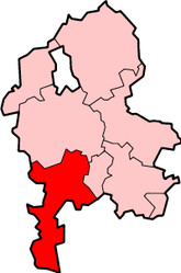 Districtul South Staffordshire - Harta