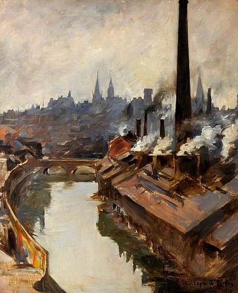 File:Stanhope Forbes Sheffield River and Smoking Chimneys 1915.jpg