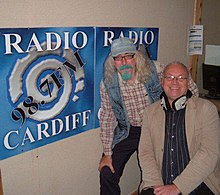 Steve Andrews (left) with Steve Johnson at Radio Cardiff Steve Andrews at Radio Cardiff.jpg