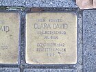 Stumbling Stone Clara David, 1, Bleichstrasse 2, Darmstadt.jpg