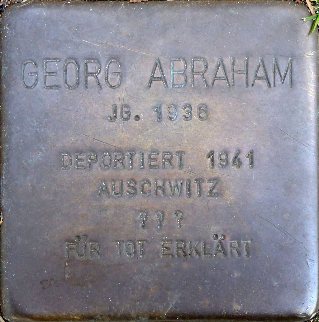 Stolperstein für Georg Abraham (Cardinalstraße 9)