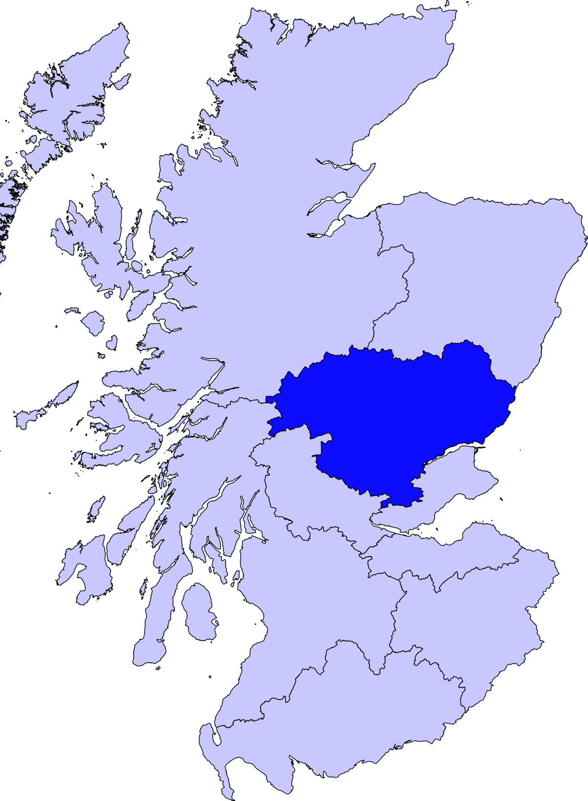 Map of the Tay Cities Region. Source: © University of Dundee 2021