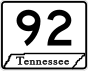 State Route 92 marker