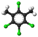 Ball-and-stick model of TCMX