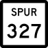 State Highway Spur 327 маркер