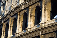 The Colosseum archs, Rome, Italy