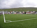 MB Midvagur Faroe Adaları'nın Futbol Sahası. JPG