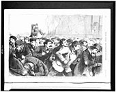 1874. Tompkins square riot, published in Frank Leslie's illustrated newspaper