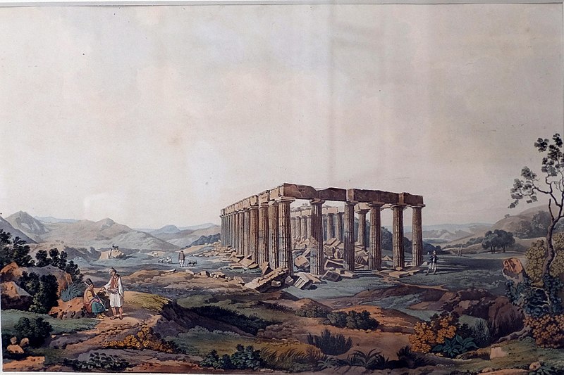 File:The temple of Apollo Epicurius at Bassae by Edward Dodwell.jpg