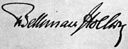 Assinatura de Theobald von Bethmann-Hollweg
