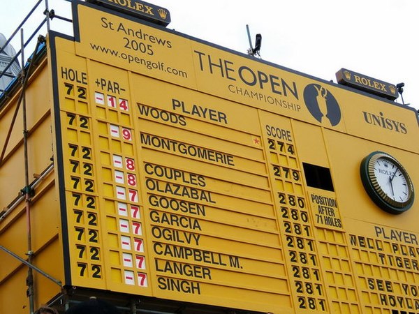 Tiger Woods won the Open twice at St Andrews.