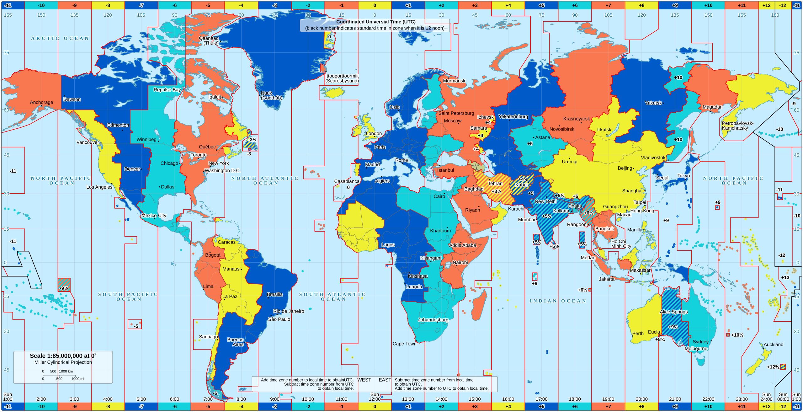 Current Local Time Coordinated Universal Time, UTC