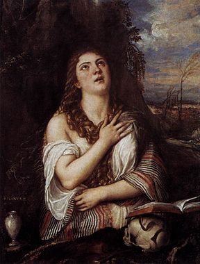 Mary Magdalena by Titian. c. 1550