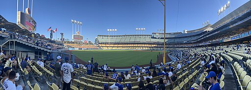 Toronto Blue Jays at Los Angeles Dodgers (July 24, 2023) Panoramic stadium