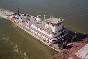 Towboat Jerry E. Holbert upbound at Clark Bridge Louisville Kentucky USA Ohio River mile 604 2005 file a5k018.jpg