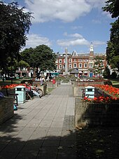 Strand Gardens in the town centre, before redevelopment