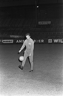 Dieter Erler im September 1967 im Olympiastadion Amsterdam in den Farben der DDR