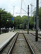 Het spoor richting de Van Boshuizenstraat.