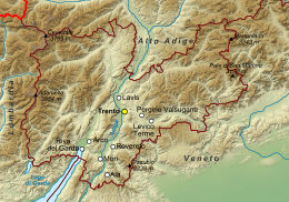 Provincia autonoma di Trento Trentino – Mappa