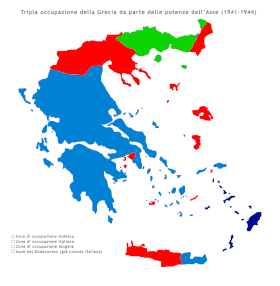 Zone di occuoazione della Grecia