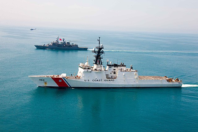USCGC Hamilton and TCG Turgutries in the Black Sea, April 2021