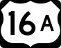 U.S. Highway 16A marker