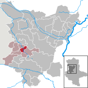 Poziția Ummendorf pe harta districtului Börde