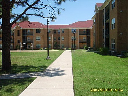 Lawson Court apartments at USAO, which are one of the on-campus housing options