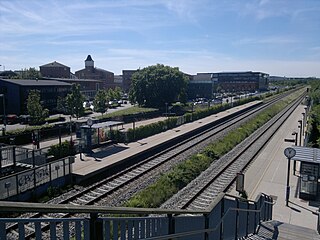 <span class="mw-page-title-main">Viby Jylland railway station</span> Railway station in Aarhus, Denmark