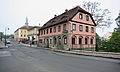 Čeština: Varnsdorf, Podstávkový dům Národní čp. 484.. Deutsch: Umgebindehaus Národní 484 in Varnsdorf, Tschechien