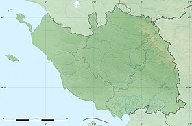 Se på det topografiske kort over Vendée