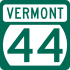 Vermont Route 44 state marker