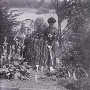 Vida Goldstein in the UK planting in 1911