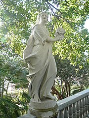 Statue of Clytie in Villa Durazzo Centurione, Italy.