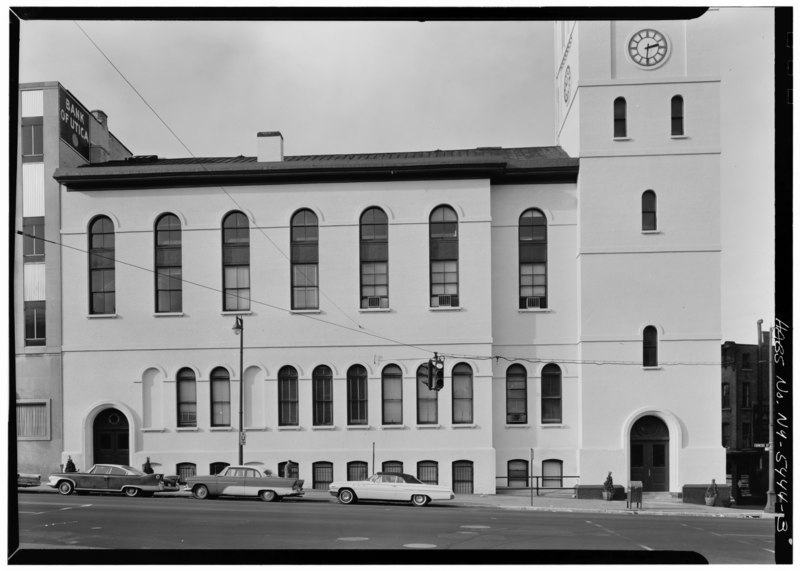 File:WEST ELEVATION - City Hall, Genesee and Pearl Streets, Utica, Oneida County, NY HABS NY,33-UTI,1-3.tif