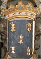 Wappen Herzog Egbert Wappen von Herzog Egbert I. geb. um 756, gest. 811 (Ehemann der Hl. Ida von Herzfeld) . Bild von seinem Grabe in der St. Ida Kirche in Herzfeld