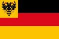 Kriegsflagge (bandera de guerra) utilitzada en la Confederació Germànica (1848–1852)