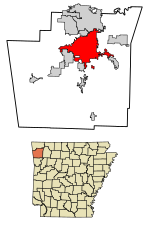 Miniatuur voor Fayetteville (Arkansas)