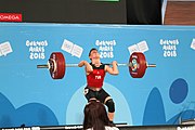 Deutsch: Gewichtheben bei den Olympischen Jugendspielen 2018; Tag 2, 10. Oktober 2018; Jungen 62 kg English: Weightlifting at the 2018 Summer Youth Olympics at 8 October 2018 – Boys' 62 kg