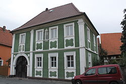 The baroque house Von-Rudhart-Straße 21 in Weismain.  Recorded in August 2014